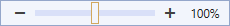 Zoom scale slider