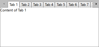 RadTabControl with default overflow mode