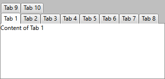 RadTabControl with Wrap OverflowMode