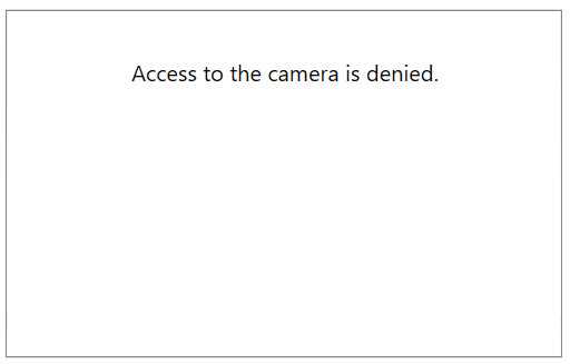WPF RadWebCam Access to Camera Denied Error