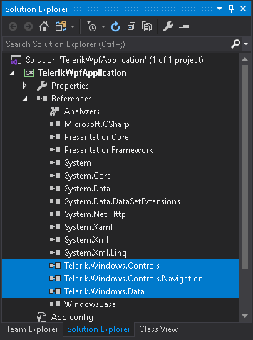 WPF Added References
