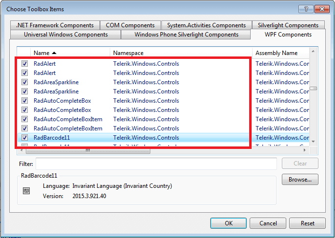 Visual Studio 2015 Chart Controls