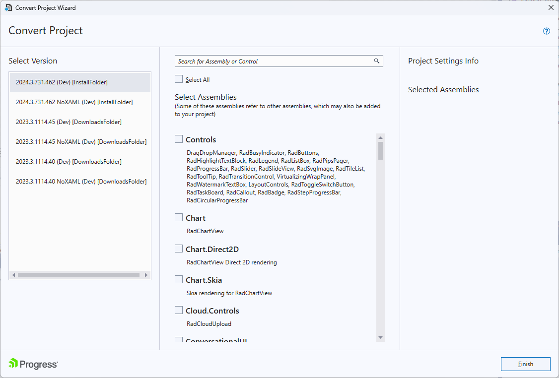 Project Configuration Wizard