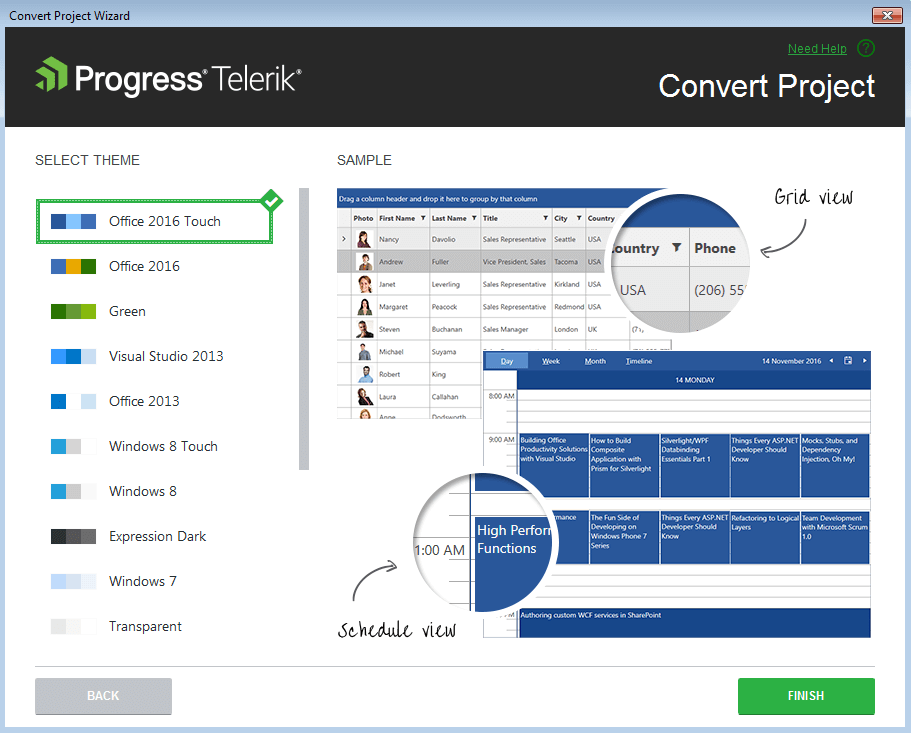 VSExtensions WPF Project Config Wizard Step 2