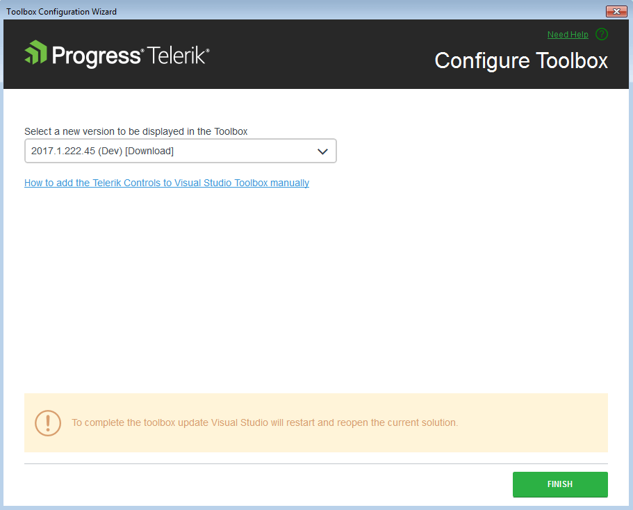 VSExtentions WPF Toolbox Configurator