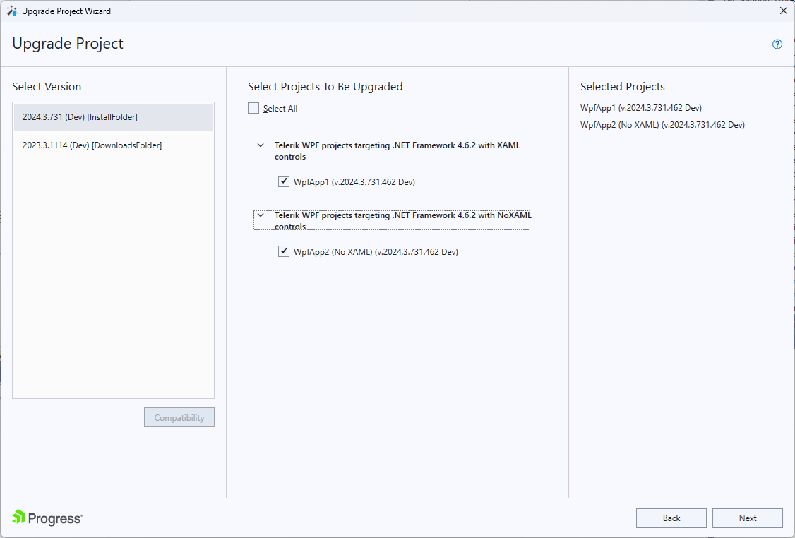 VSExtentions WPF Upgrade Wizard