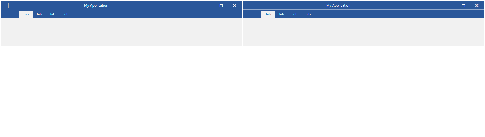 Before (left) and after (right) visual example