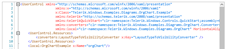 Correct XAML highlighting