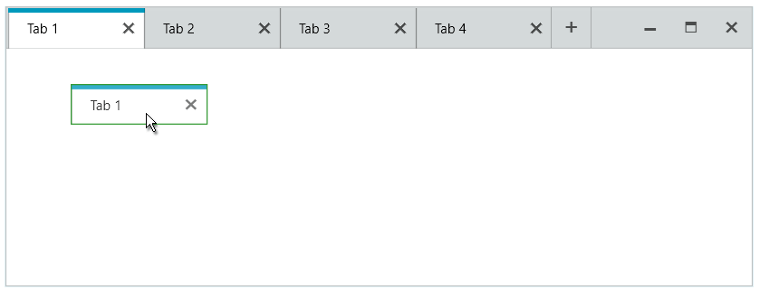 WPF RadTabbedWindow Changing the Tab Appearance During Drag
