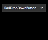 Ripple effect оn RadDropDownButton with Dark Variation