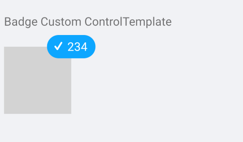 Badge Custom Control Template