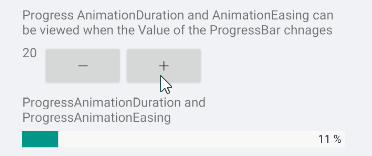ProgressBar Animation Duration and Easing