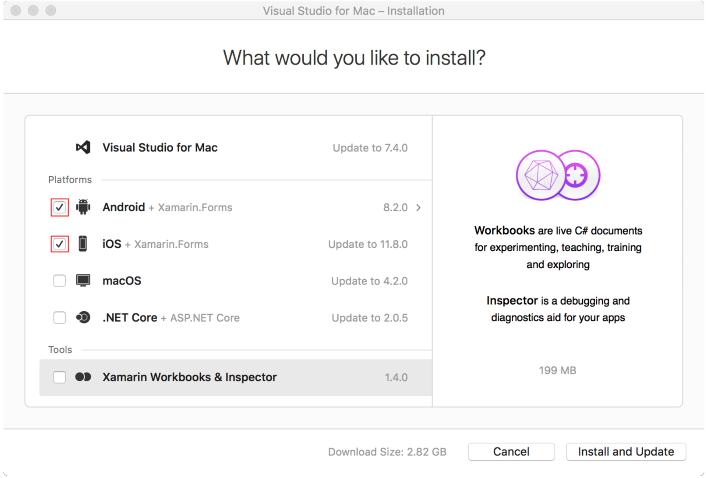 how t0o install visual studio for mac for .net core