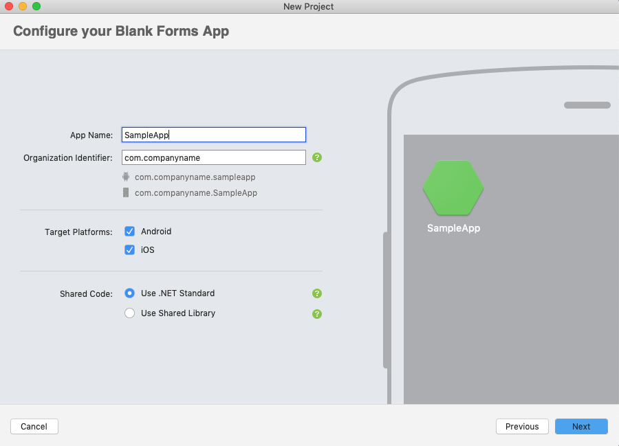Create new Xamarin.Forms solution second screen