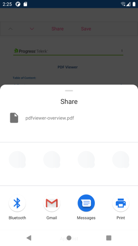 PdfViewer Share/Save