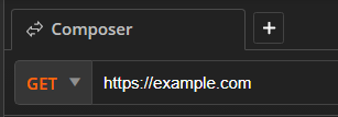 Select HTTP method and enter URL