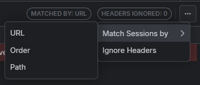 Match sessions popup