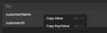 Copying Information from the Form Data Inspector