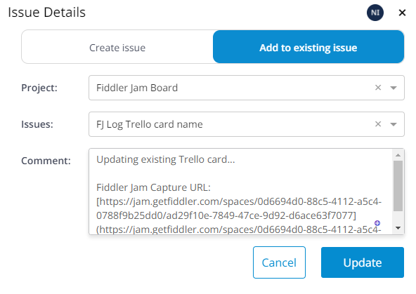 Add to an existing Trello task