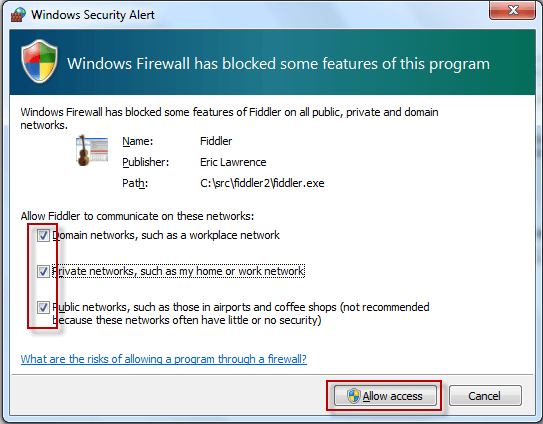 Windows Security Alert
