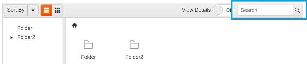 Kendo UI for jQuery FileManager Search Field