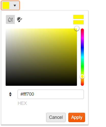 Kendo UI for jQuery HEX ColorPicker
