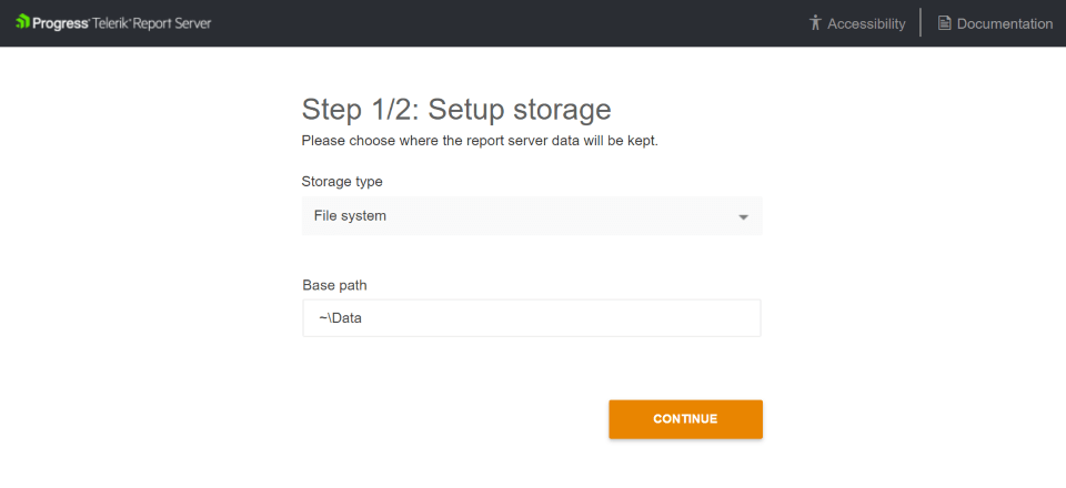 Setup Storage