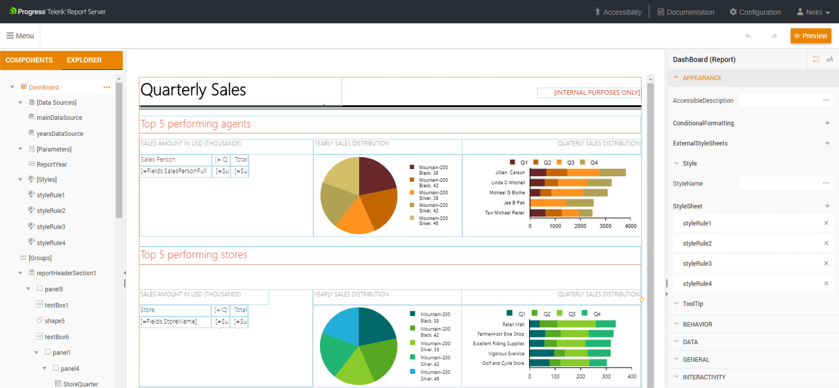 Web Report Designer Overview