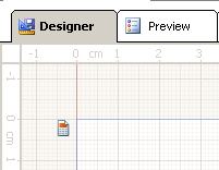 A Standalone Designer workspace showing the snap grid turned on.