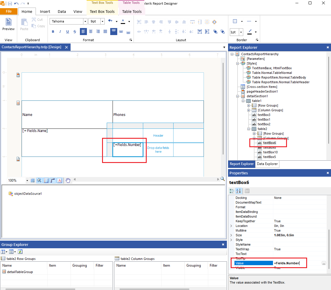 Bind the Nested Property