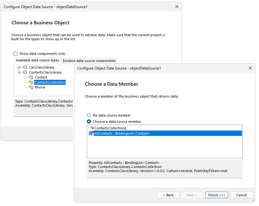 Binding ObjectDataSource