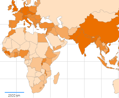 An image of a Choropleth Chart Type