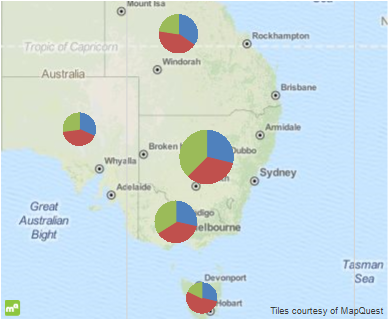 An image of a Map Pie Chart