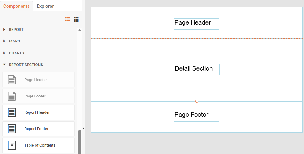 Report Sections - Web Report Designer User Guide - Telerik Reporting