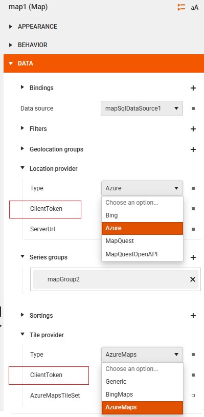 Defining the Location and Tile Providers ><
