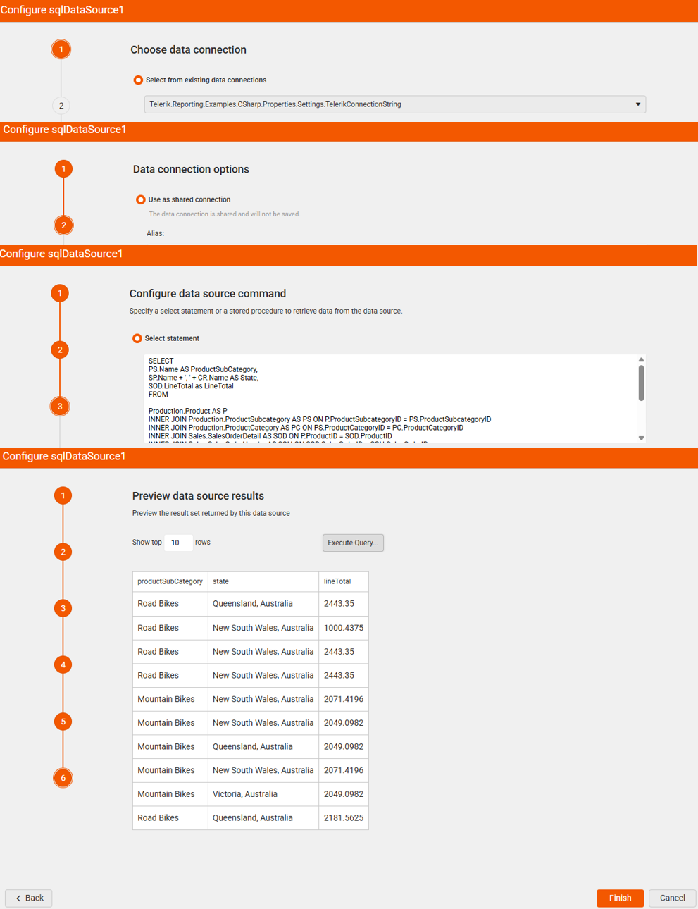 Set up Map DataSource ><