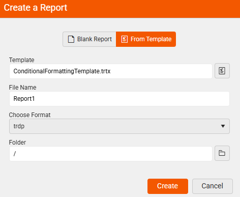 Create From a Template ><