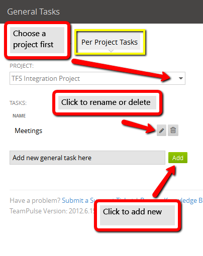 project tasks