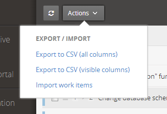 Export In board view