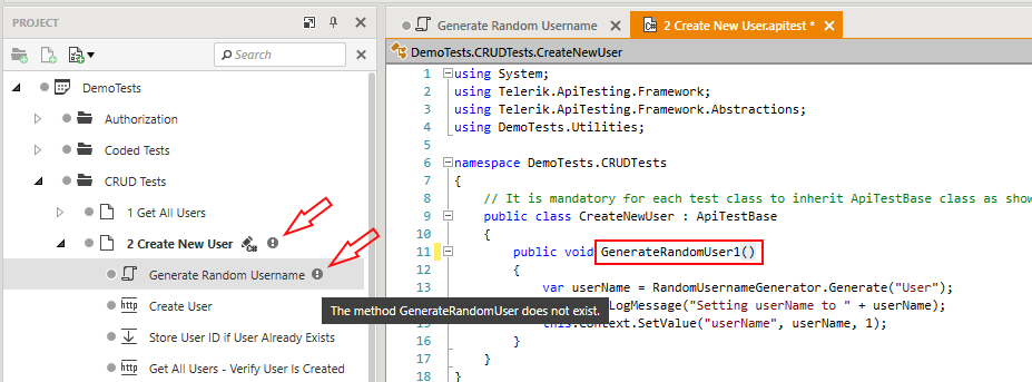 Invalid Method Mapping