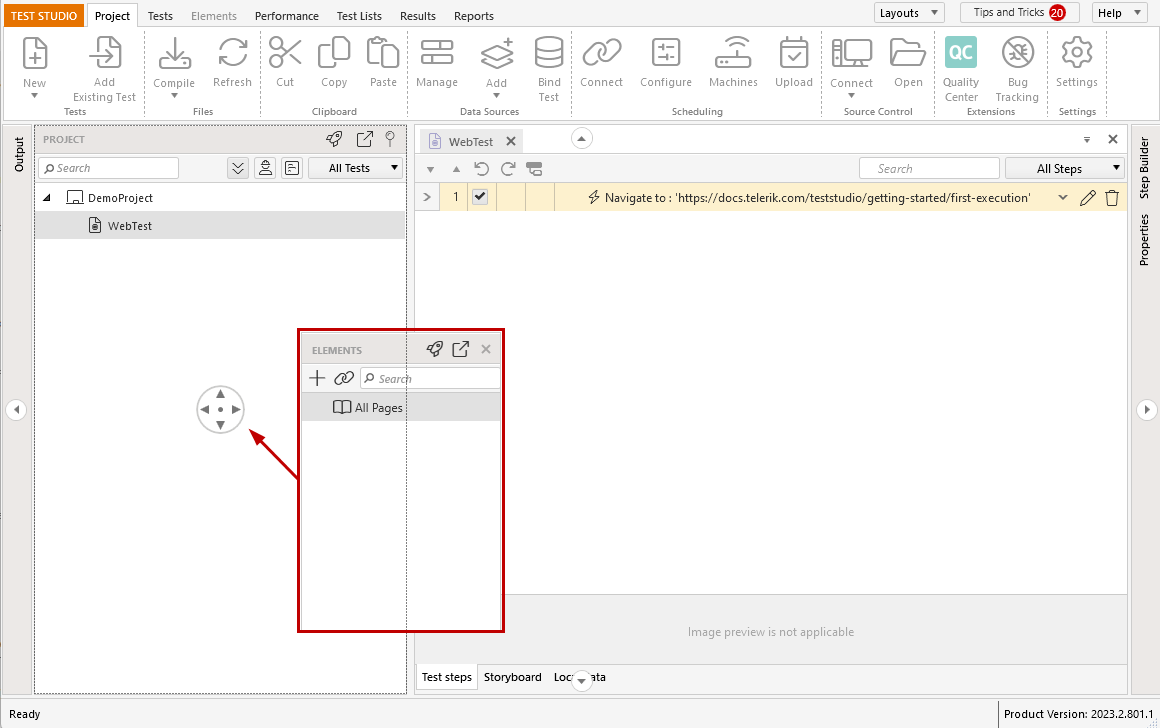 choose panel position