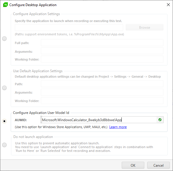 Configure Application user model ID