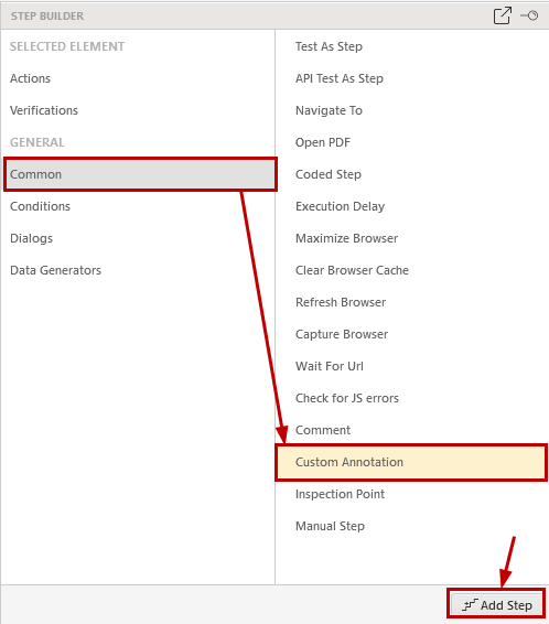 Custom Annotation Step