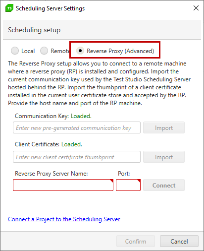 Reverse proxy connect