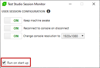 Run Session Monitor on startup