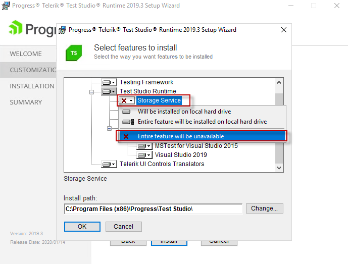 Remove Single component