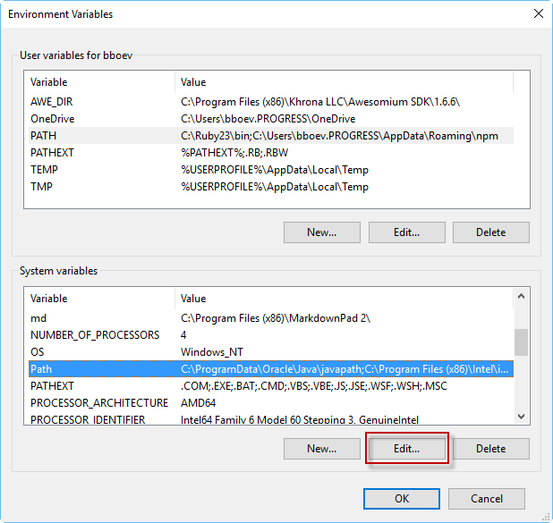 file already exists at the install path