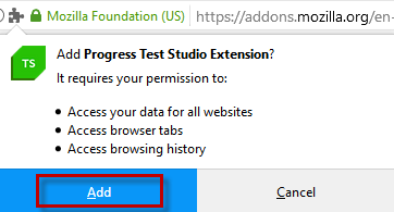 Add Extension Confirmation