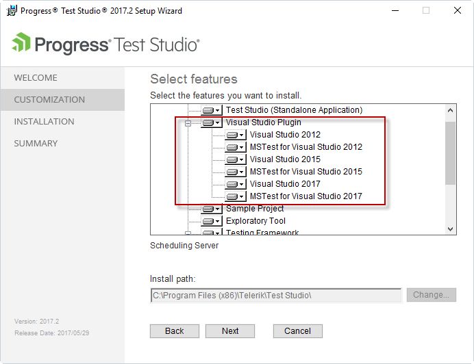 Install VS plugin