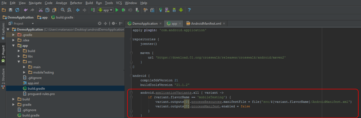 how to use android studio to change permissions
